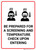 Be Prepared for a Screening and Temperature Check Upon Entering Facility - Wall Sign