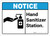 Notice ANSI Hand Sanitizer Station Landscape - Wall Sign