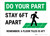 Do Your Part: Stay 6Ft Apart Floor Tiles Landscape - Wall Sign