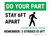 Do Your Part: Stay 6Ft Apart Strides Landscape - Wall Sign