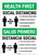 Health First: Social Distancing Biligual Portrait - Wall Sign