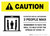 Caution: Elevator Social Distancing 3 People Max Landscape - Wall Sign