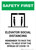 Safety First: Elevator Social Distancing - Remember to Face Wall with Icons Portrait - Wall Sign
