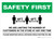 Safety First: Limiting Number Of Customers In Store with Icon Landscape - Wall Sign