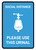Social Distance: Please Use This Urinal with Icon Blue Portrait - Wall Sign