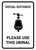Social Distance: Please Use This Urinal with Icon Portrait - Wall Sign