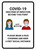 COVID-19 High Risk Of Infection with Icons Portrait - Wall Sign