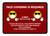 Face Covering Is Required with Emojis Red Landscape - Wall Sign