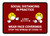 Social Distancing In Practice with Emojis Red Landscape - Wall Sign