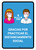 Thank You For Practicing Social Distancing Spanish with Icons Blue Portrait - Wall Sign