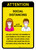 Attention We Are Limiting Number Of Customers with Icons Yellow Portrait - Wall Sign