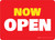 Now Open Red/Yellow Landscape - Wall Sign