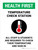 Health First: Temperature Check Station Students with Icon Portrait - Wall Sign