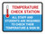 Temperature Check Station Students with Icon Landscape - Wall Sign