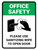Office Safety Please Use Sanitizing Wipe To Open Door with Icon Portrait - Wall Sign