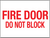 Fire Door Do Not Block Sign