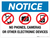 Notice: No Phones, Cameras or Other Electronic Devices - Wall Sign