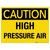 Caution: High Pressure Air - Wall Sign