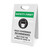 Safety First: Face Coverings Recommended COVID-19 with Icon Portrait - A-Frame Sign