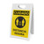 Caution: Safe Distance Spanish with Icon Portrait - A-Frame Sign