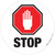 Floor Sign - Stop Sign with Hand