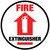 Fire Extinguisher - Floor Sign