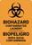 Biohazard: Contaminated Laundry Bilingual Spanish - Wall Sign
