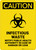 Caution: Infectious Waste Notify Public Health Authority - Portrait Wall Sign