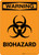 Warning: Biohazard with Icon - Portrait Wall Sign