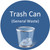 Floor Sign - Trash Can (General Waste)