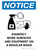 Notice: Disinfect Work Surfaces with Icon Portrait - Wall Sign