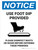 Notice: Use Foot Dip with Icon Portrait - Wall Sign