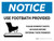 Notice: Use Footbath with Icon Landscape - Wall Sign