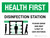 Health First: Disinfection Station with Icon Landscape - Wall Sign