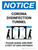Notice: Corona Disinfection Tunnel with Icon Portrait - Wall Sign