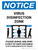 Notice: Virus Disinfection Zone with Icon Portrait - Wall Sign