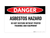 Danger - Asbestos Hazard/Do Not Disturb - Wall Sign