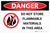 Danger - Do Not Store Flammable Materials - Wall Sign