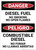 Danger: Bilingual Diesel Fuel No Smoking - Wall Sign