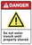 Danger: Do Not Enter Trench - Wall Sign