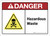 Danger: Hazardous Waste ANSI - Wall Sign