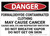 Danger: Formaldehyde Contaminated Clothing - Wall Sign
