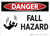 Danger: Fall Hazard - Wall Sign