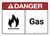 Danger: Gas ANSI - Wall Sign
