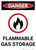 Danger: Flammale Gas Storage - Wall Sign