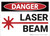 Danger: Laser Beam - Wall Sign