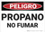 Danger: Propane No Smoking - Spanish - Wall Sign