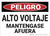 Danger: High Voltage Keep Out - Spanish - Wall Sign