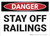 Danger: Stay Off Railings - Wall Sign
