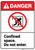 Danger: Confined Space Do Not Enter ANSI - Wall Sign